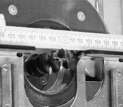 Oberfräse einstellen