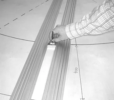  Kontur des Segmentbogens anzeichnen