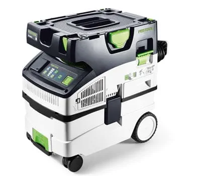 Zum Schutz des Anwenders und der Maschine unbedingt mit einem Absauggerät arbeiten