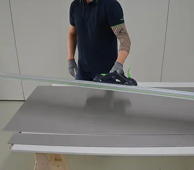 Führungsschiene lösen