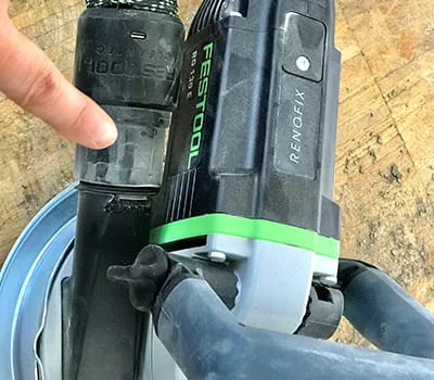 Verbindung Sauger mit Fräse