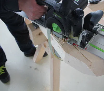 Gratsparrenkerve herstellen