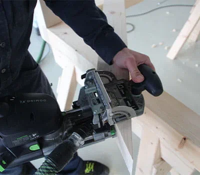 Verbindung zwischen Streben und Schwellen