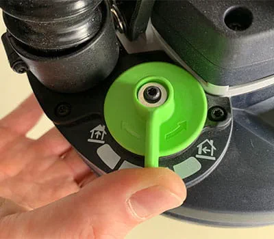 Ansaugungsgrad stufenlos einstellen