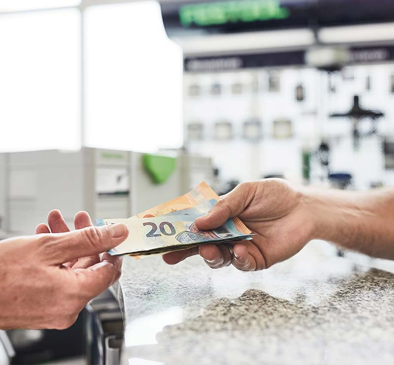 Geld zurück