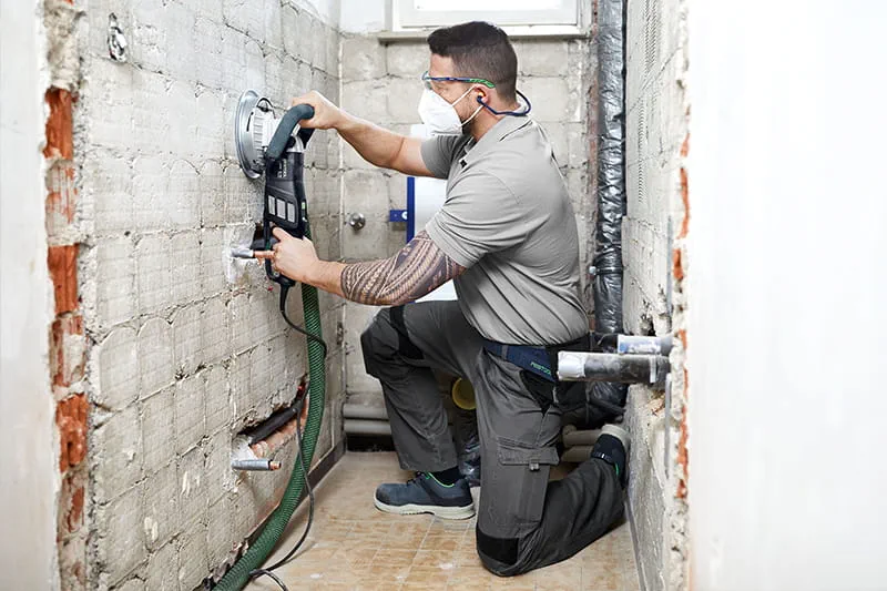 Power ohne Ende – auf jedem Untergrund Der neue Sanierungsschleifer RENOFIX RG 130 ECI von Festool.