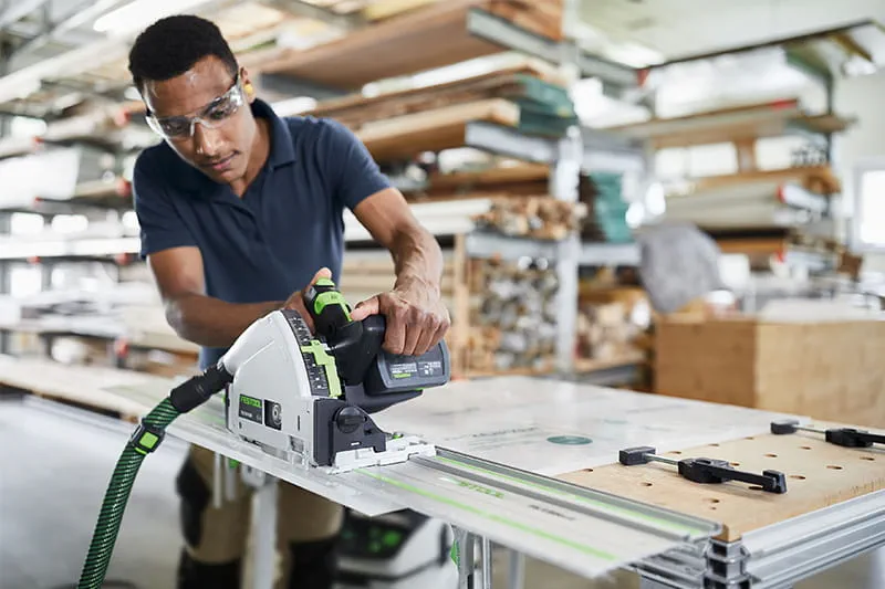 Arbeit mit der TSC 55 von Festool