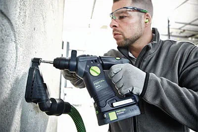 Festool Akku-Produkte in der Anwendung.