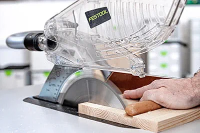 Die Festool Tischkreissäge TKS 80 mit der SawStop Technologie