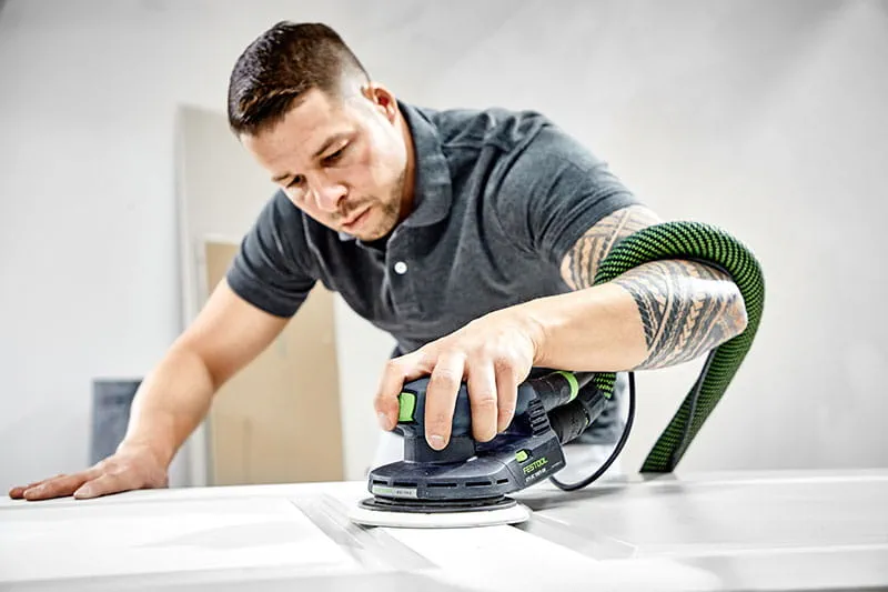 Schleifen mit dem Festool Exzenterschleifer ETS EC 125 oder 150