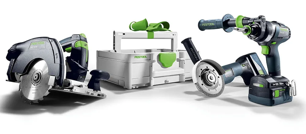 Neu ab März: 18V Akku-Combo-Sets von Festool