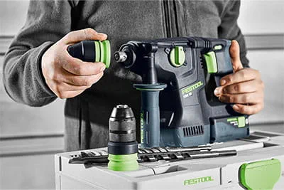 Der neue Akku-Kombihammer KHC 18 von Festool