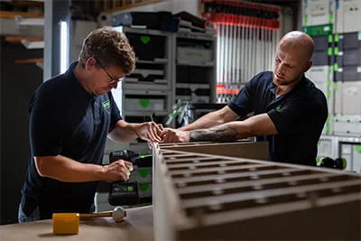 Das Team von Banks Carpentry bei der Arbeit
