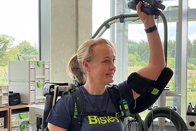 Mel Freywald mit dem ExoActive