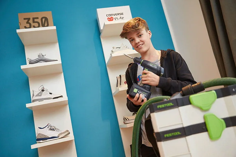 Bau eines Schuhregals mit dem Festool Akku-Bohrschrauber