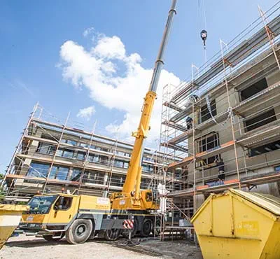 Zu Besuch auf einer Baustelle des Holzbau Memmingen
